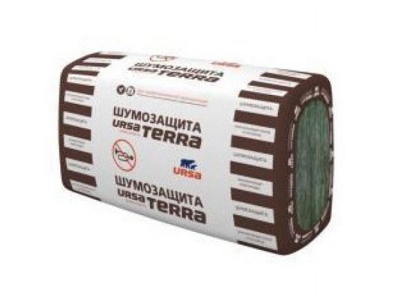  Теплоизоляция Ursa Terra/Урса Терра 34 PN Шумозащита 1000х610х100 мм 5 плит в упаковке